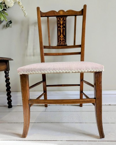 Inlaid art neuveau chair - inlaid,