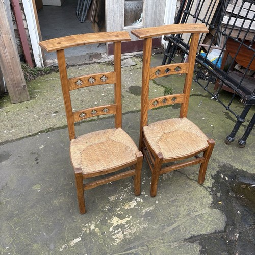 Pair antique prie dieu - pair, of